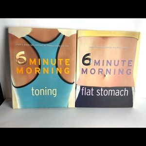 6 Minutes Morning: Toning & Flat Stomach- 2 books